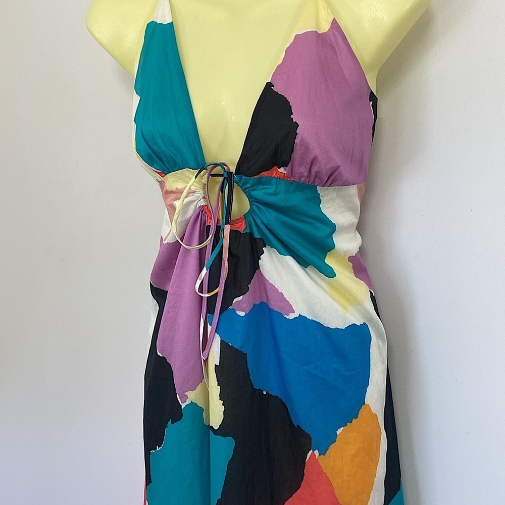 Rail's Sabina Colorblock Midi Dress Sz Large - Picture 5 of 8